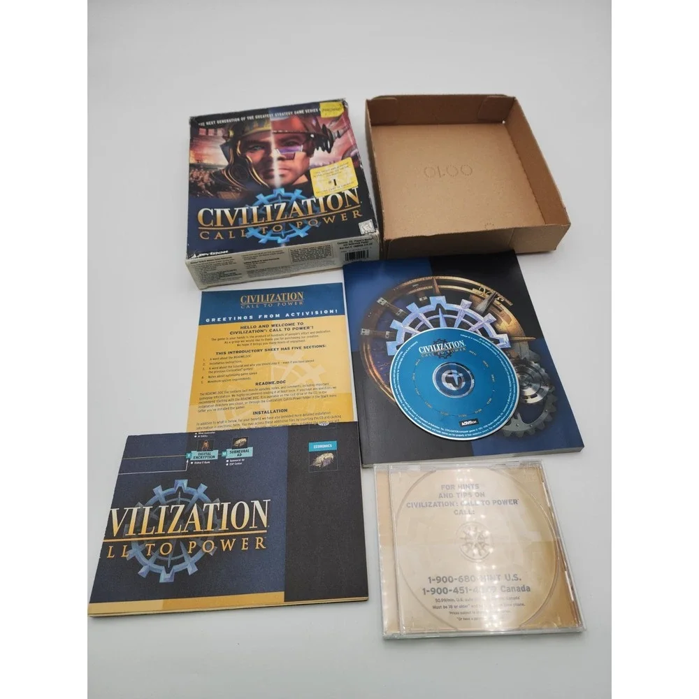 Activision Civilization Call To Power PC Game 1999 Big Box CD-ROM CIB Strategy
